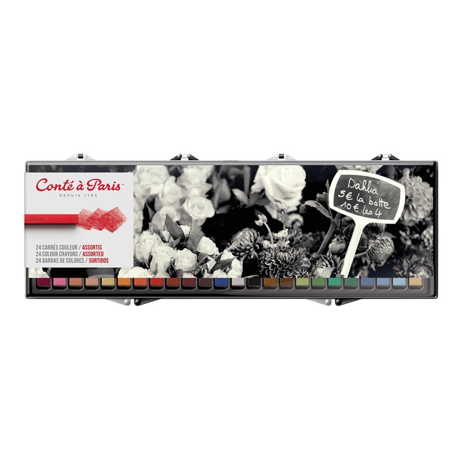 コンテ・ア・パリ カレ・コンテ カラー 24色セット プラスチック