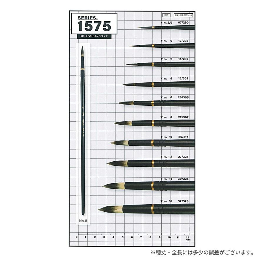 インターロン油彩筆 1575 ラウンド 0号|arcoasis2|02