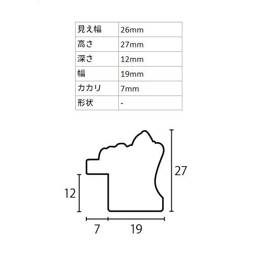 デッサン額縁 ソフィア 黒 小全紙 額内寸(660×510mm) 表面(アクリル) ラーソン・ジュール_4