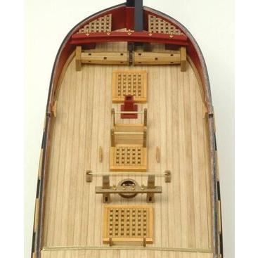 ウッディジョー木製帆船模型1/64チャールズヨット 