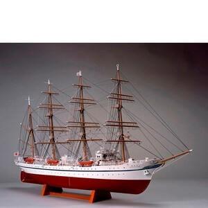 ウッディジョー木製帆船模型1　160日本丸[帆なし・停泊]
