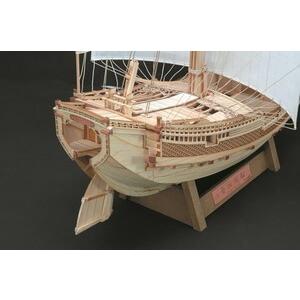 ウッディジョー木製帆船模型1/72菱垣廻船レーザーカット加工 