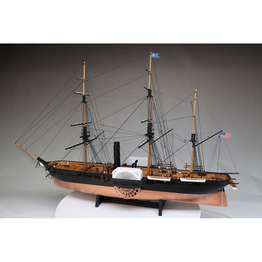 ウッディジョー 帆船 1/120 黒船サスケハナ（縮帆） : アークオアシス