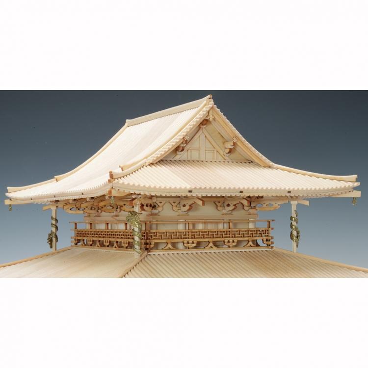 ウッディジョー 1/75 法隆寺 金堂 改良版 木製建築模型 : アーク