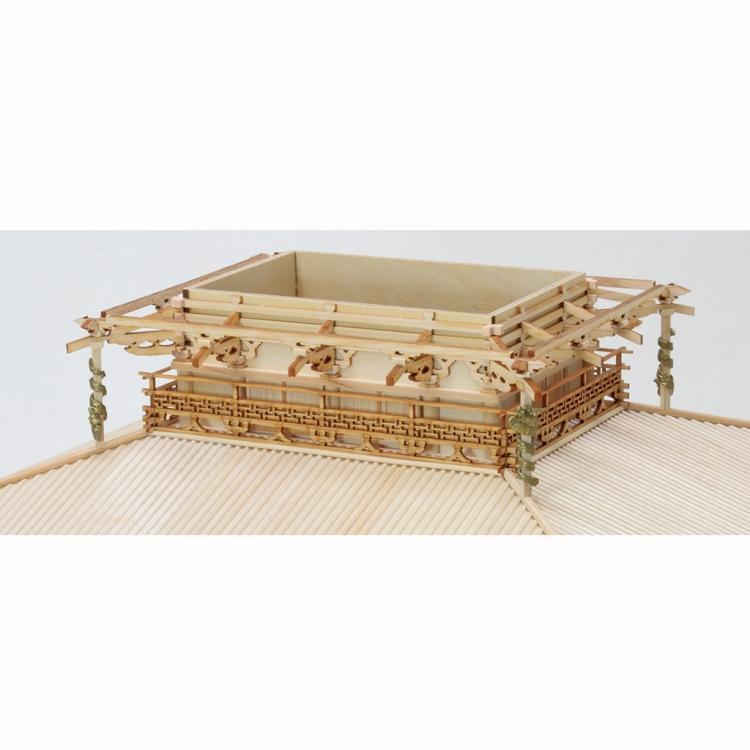 ウッディジョー 1/75 法隆寺 金堂 改良版 木製建築模型 : アーク