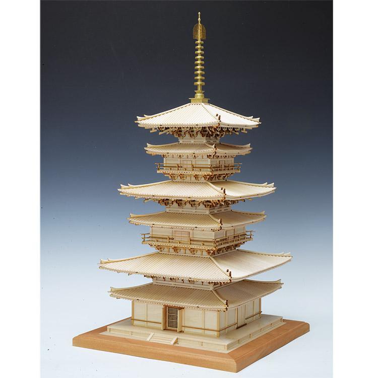 ウッディジョー木製建築模型1/75薬師寺東塔 改良版 : アークオアシス 2