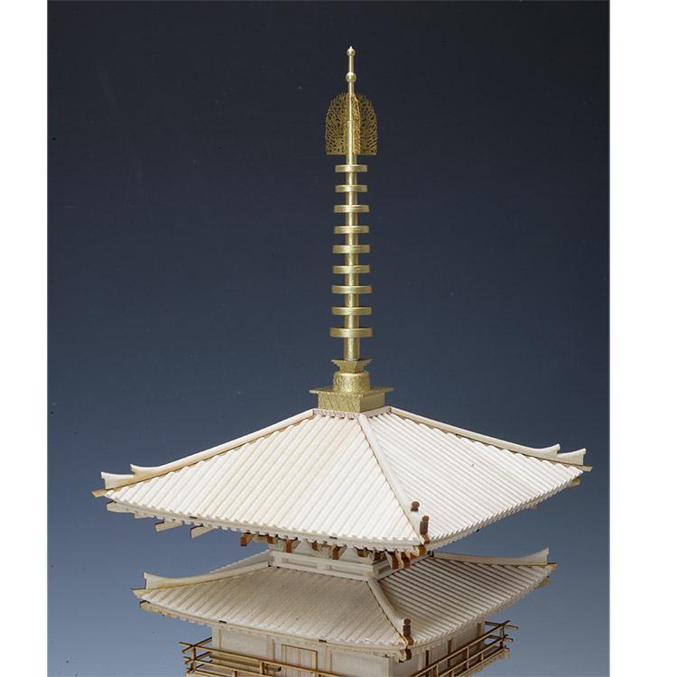 ウッディジョー木製建築模型1/75薬師寺東塔 改良版 : アークオアシス 2