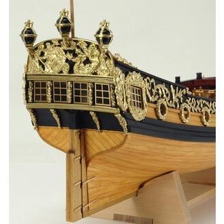 ウッディジョー木製帆船模型1/64チャールズヨット_3