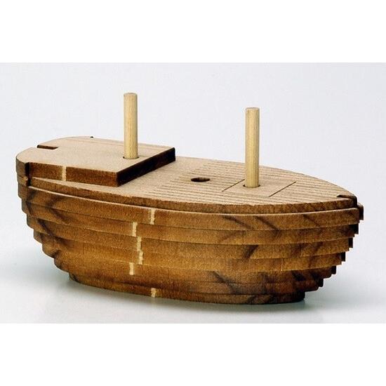 ウッディジョー木製建築模型ミニ帆船No.4カタロニア船02