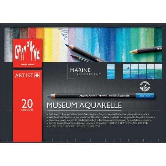 カランダッシュ 3510-920 ミュージアムアクアレル 水彩色鉛筆 20色マリン 688103