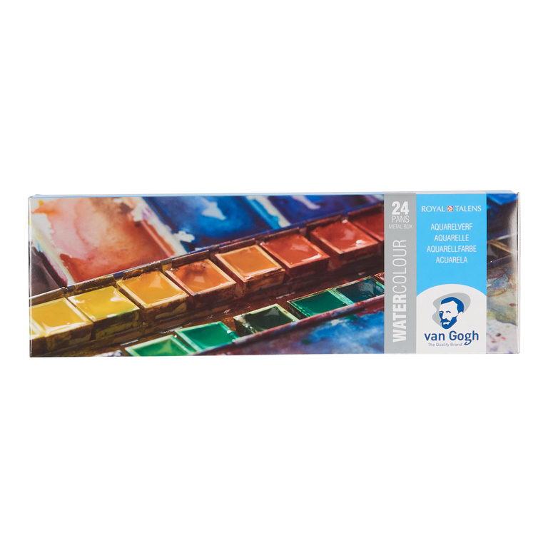 ヴァンゴッホ 固形水彩絵具 24色メタルケースセット (416829