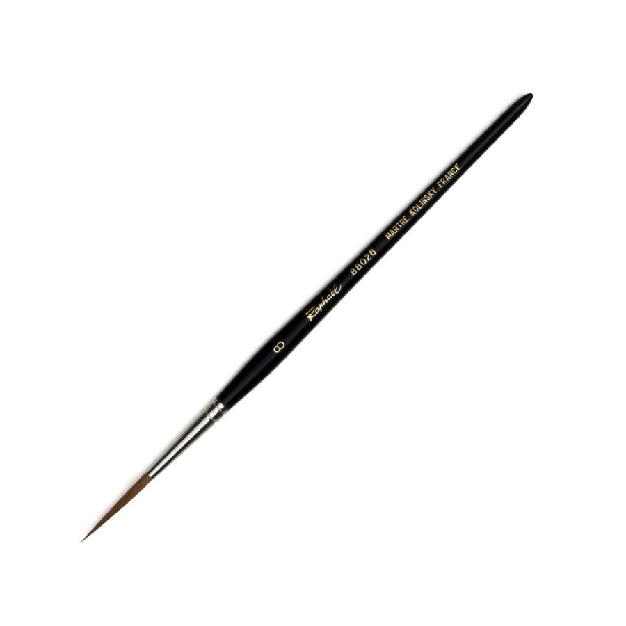 ラファエル水彩筆 88026 8号 コリンスキー 丸（極長穂） : アーク