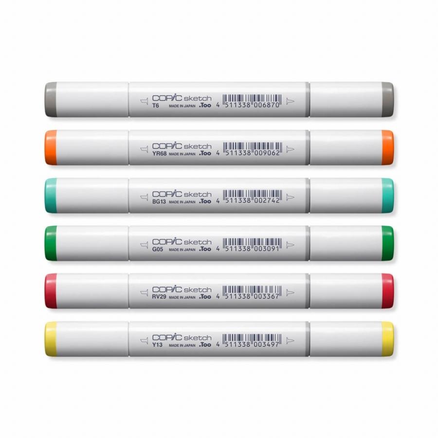 限定 コピックスケッチ 日本語の色セット （在庫限りでコピックドローイングブックmini1冊付き）｜arcoasis｜02