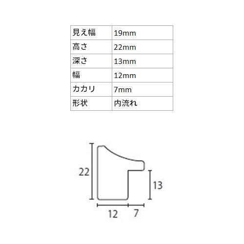 デッサン額縁 マンティーヤ 銀 大衣 額内寸(509×394mm) 表面(アクリル