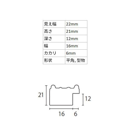 デッサン額縁 アレグラ2 金 大衣 額内寸(509×394mm) 表面(アクリル) ラーソン・ジュールの画像