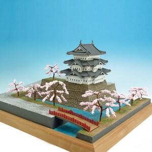 人気の春夏ウッディジョー木製建築模型1 150弘前城レーザーカット加工