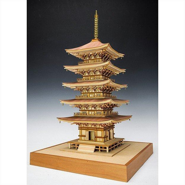 ☆ ウッディジョー 木製建築模型 75 鹿苑寺 金閣 ゴールド仕様 