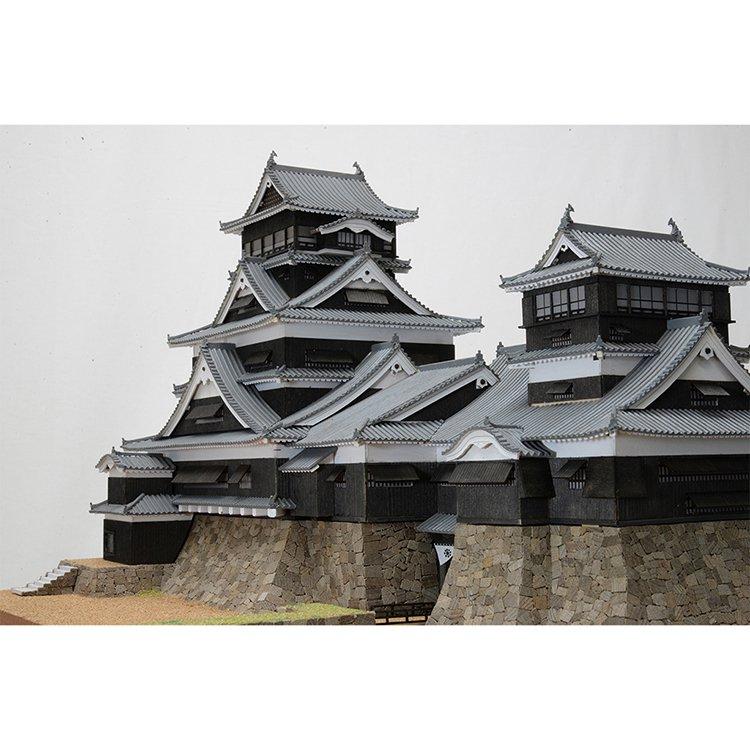 ウッディジョー 木製建築模型 1/150 熊本城｜arcoasis｜04