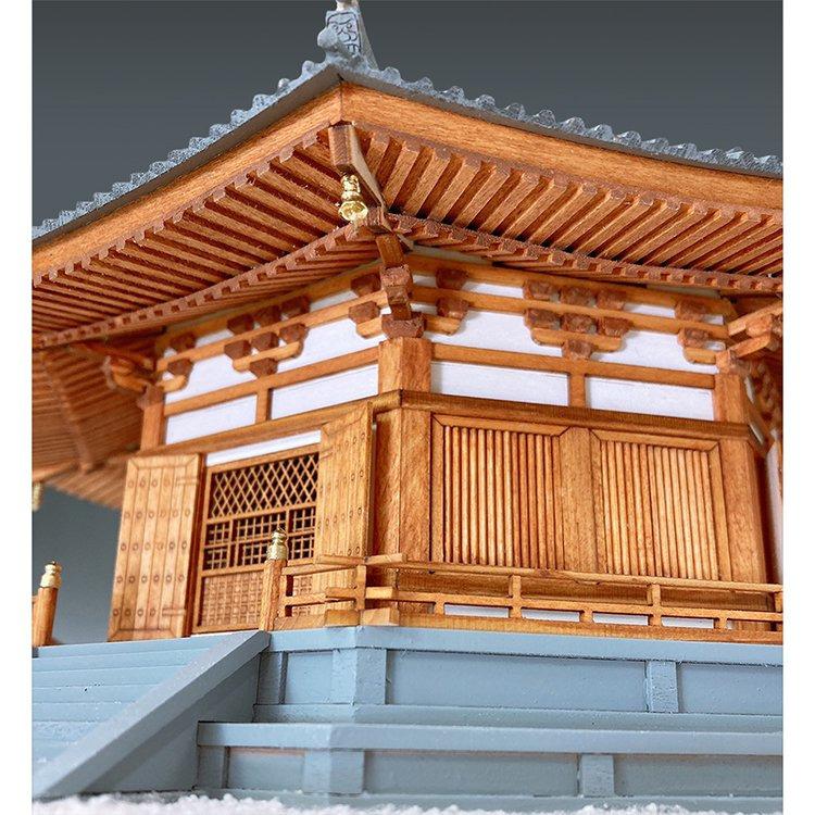 ウッディジョー 木製建築模型 1/75 法隆寺 夢殿 