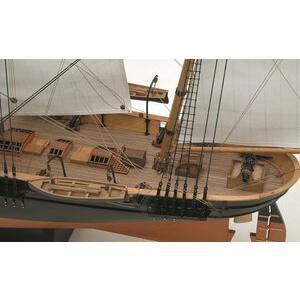 ウッディジョー木製帆船模型1/75咸臨丸[帆付]レーザーカット加工_2