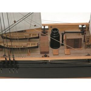 ウッディジョー木製帆船模型1/75咸臨丸[帆付]レーザーカット加工_3