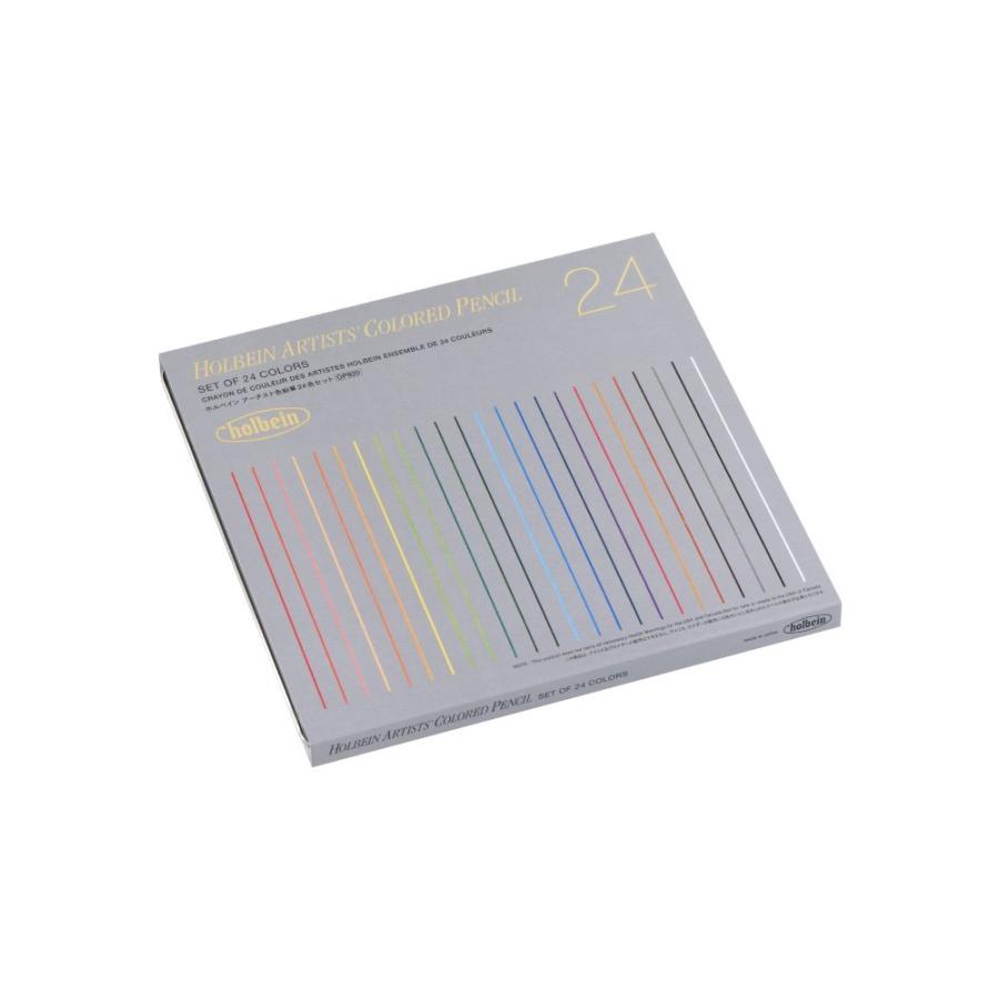 ホルベイン アーチスト 油性色鉛筆 OP920 24色セット (メタルケース