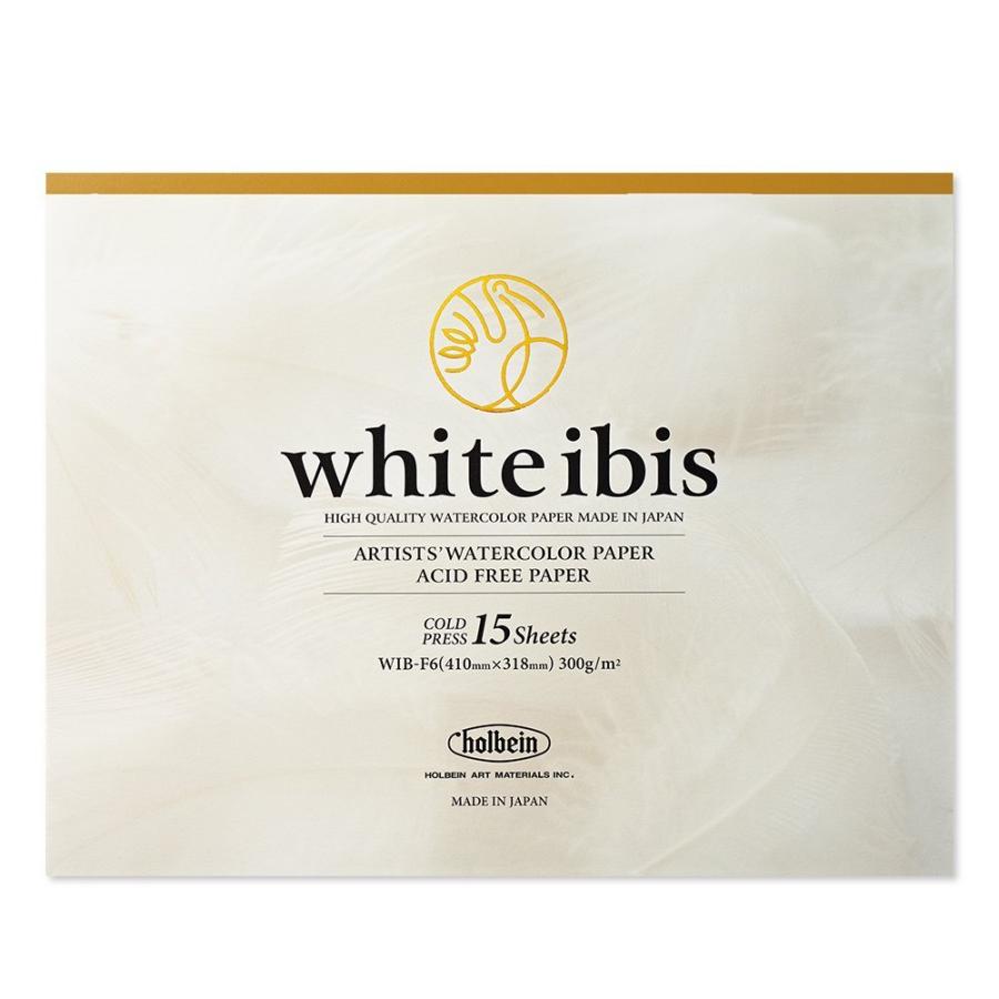 3冊セット ホワイトアイビス水彩紙 ブロック 300g 中目 WIB-F6 (271305) ホルベイン HOLBEIN ホルベイン HOLBEIN