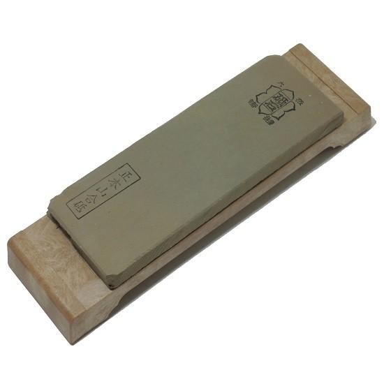 亀印 天然合砥石 (正本山合砥) 100型 プラ台付 箱入 「仕上砥石 亀印 天然合砥石 (正本山合砥) 100型 プラ台付 箱入 「仕上砥石