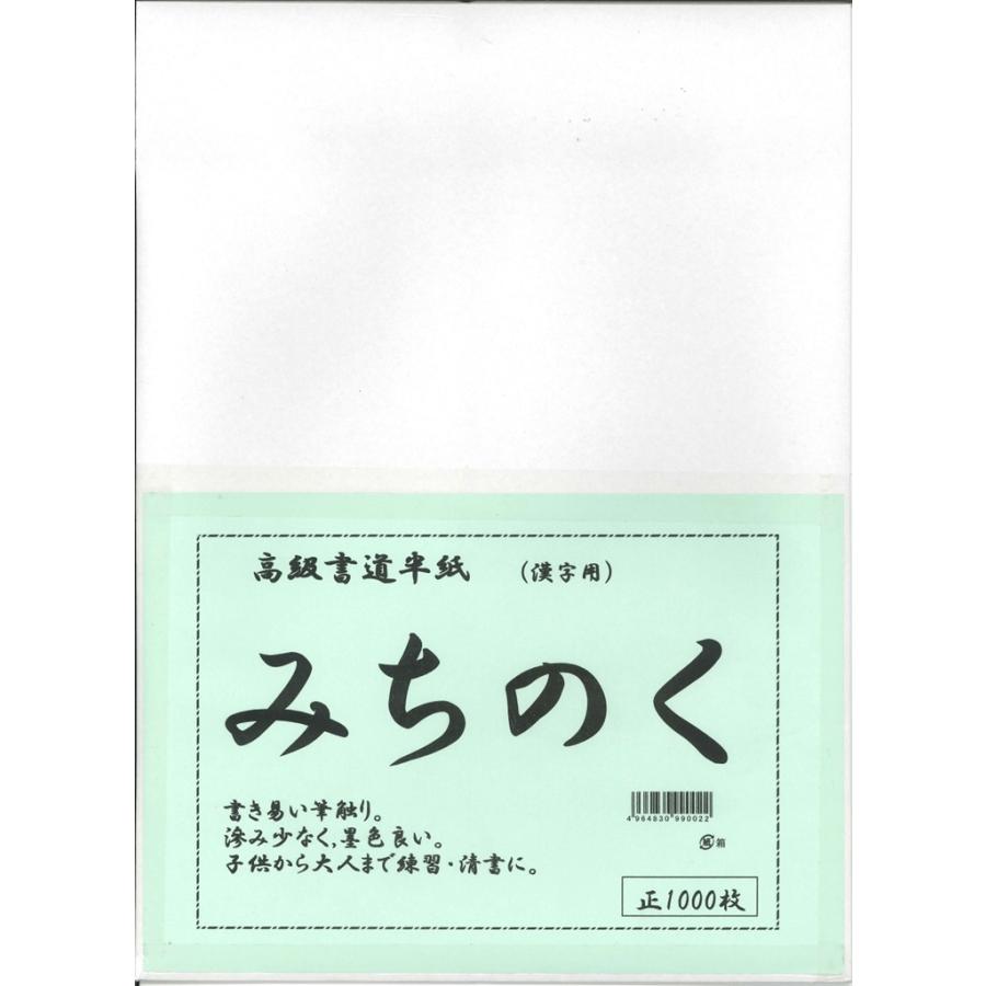 極める!行書 : 創作へのみちしるべ　6冊セット 3箱セット] 書道 半紙 みちのく (みちのく) 1000枚 漢字用 : アーク