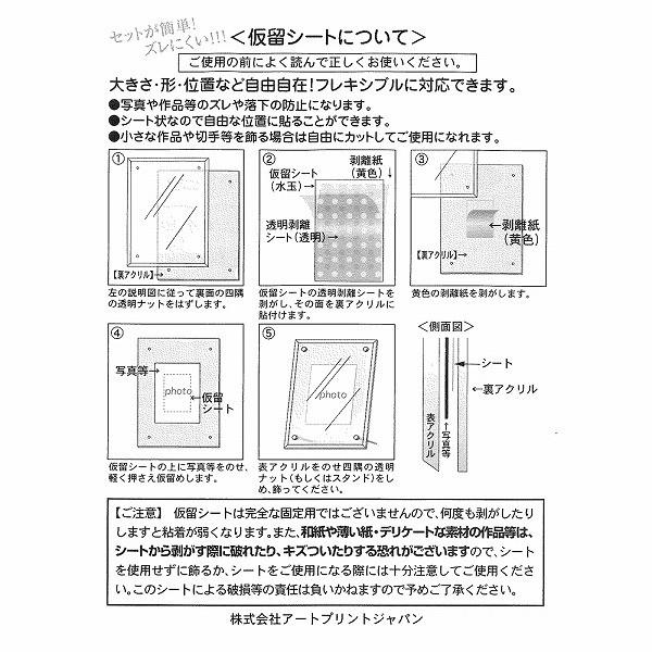 (未使用･未開封品)　APJ フェイスファイブフレーム(N) サービスL クリア ar3p5n1 アートプリントジャパン APJ フェイスファイブフレーム クリア