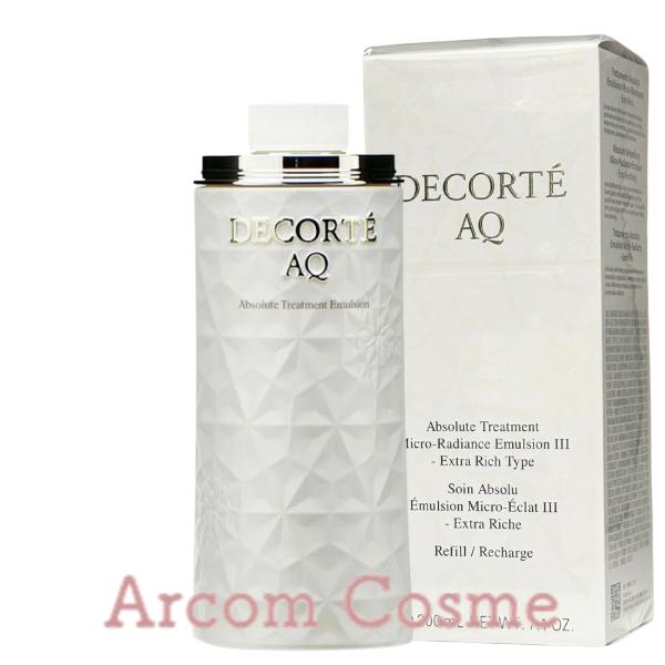 コスメデコルテ ＡＱ　アブソリュート エマルジョン マイクロラディアンス レフィル　II/III (乳液) 200mL（Yahoo!・アーコムコスメ Yahoo!店）