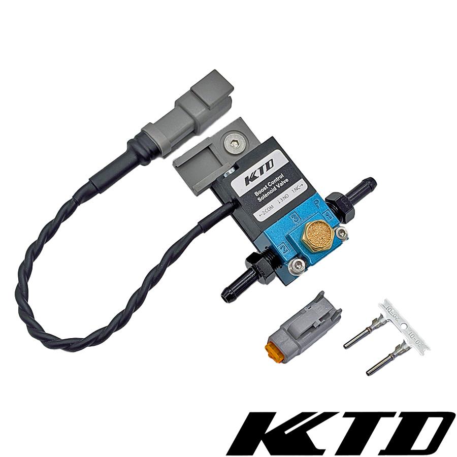LINK JAPAN KTD BCS-DTM WP 1/8-PT-6mm AL-Nipple ブーストコントロール用ソレノイド 3ポート（オリジナル） カプラーはdtm2ピン仕様