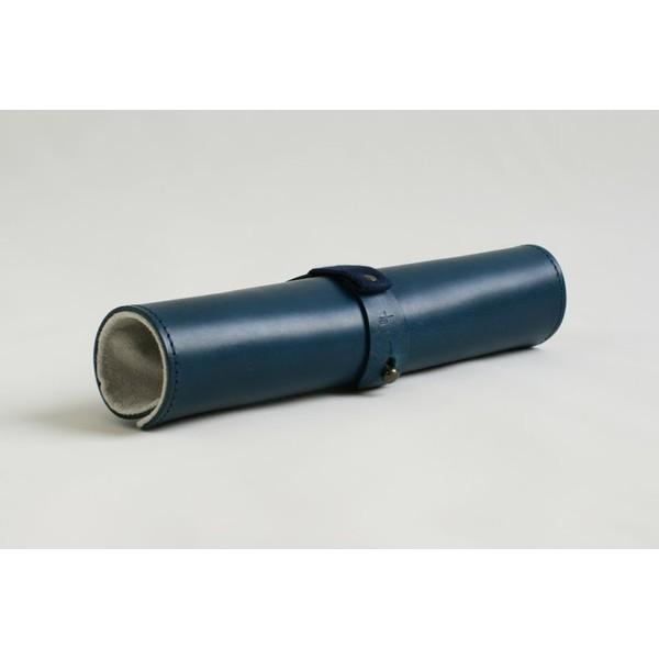 エムピウ m+ rotolo PEN CASE SUEDE blue | ブルー 青 革 ペンケース