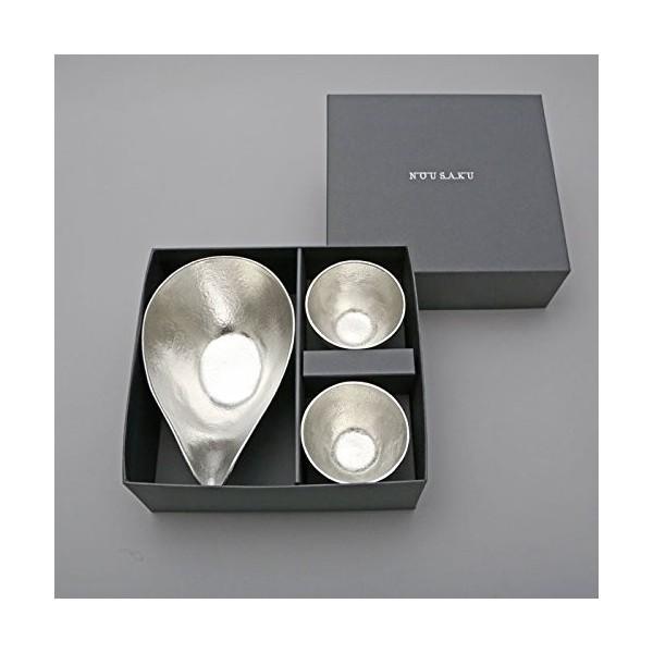 能作 片口 大 ぐい呑 2個 セット | 高岡 伝統工芸 錫 すず 職人 手仕事