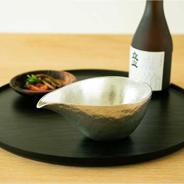 能作 片口 大 ぐい呑 2個 セット | 高岡 伝統工芸 錫 すず 職人 手仕事