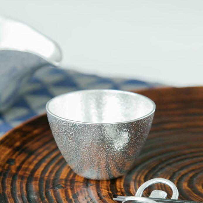 能作 片口 大 ぐい呑 2個 セット | 高岡 伝統工芸 錫 すず 職人 手仕事