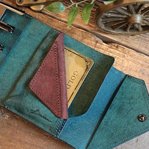 LITSTA Coin Wallet3 ブルーグリーン プエブロ コインウォレット3 / ブルーグリーン - 革コインウォレット