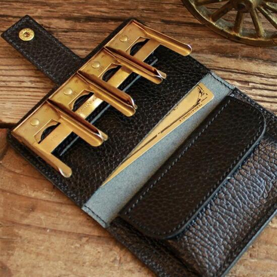 LITSTA リティスタ Coin Wallet 2 金具ゴールド Pure Black ピュア