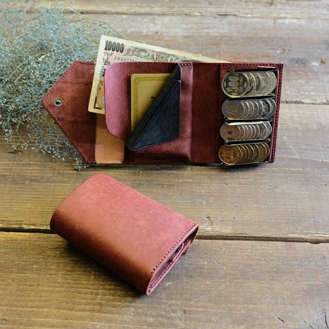 LITSTA リティスタ 左利き用 Coin Wallet 3 Brick Red | コイン