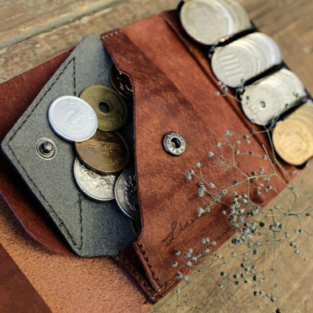 LITSTA リティスタ 左利き用 Coin Wallet 3 Brick Red | コイン