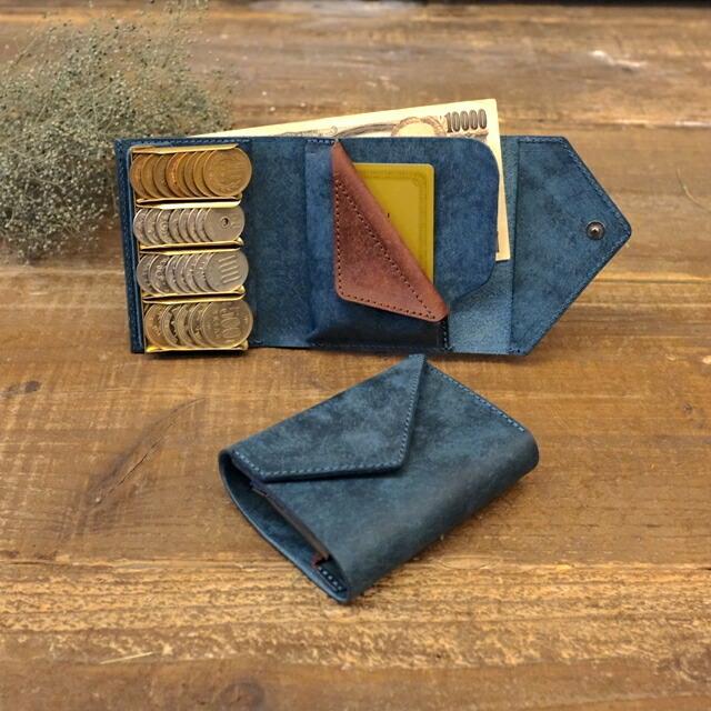 LITSTA リティスタ 金具ゴールド Coin Wallet 3 Blue Green | コイン