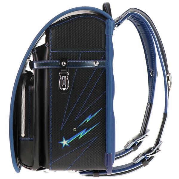 【1２月入荷予定】光るフィットちゃん安ピカッ 多機能 瞬ピカッランドセル ブラック×ブルー 30-72 【ポイント10倍】