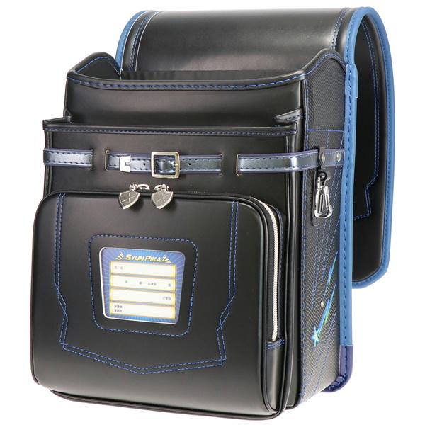 【1２月入荷予定】光るフィットちゃん安ピカッ 多機能 瞬ピカッランドセル ブラック×ブルー 30-72 【ポイント10倍】