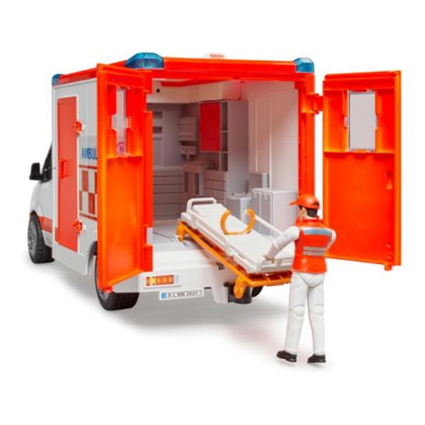 bruder（ブルーダー）MB 救急車（フィギュア付き） BR02676 ジョブ