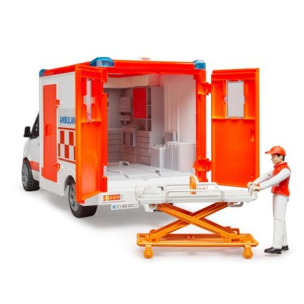 bruder（ブルーダー）MB 救急車（フィギュア付き） BR02676 ジョブ