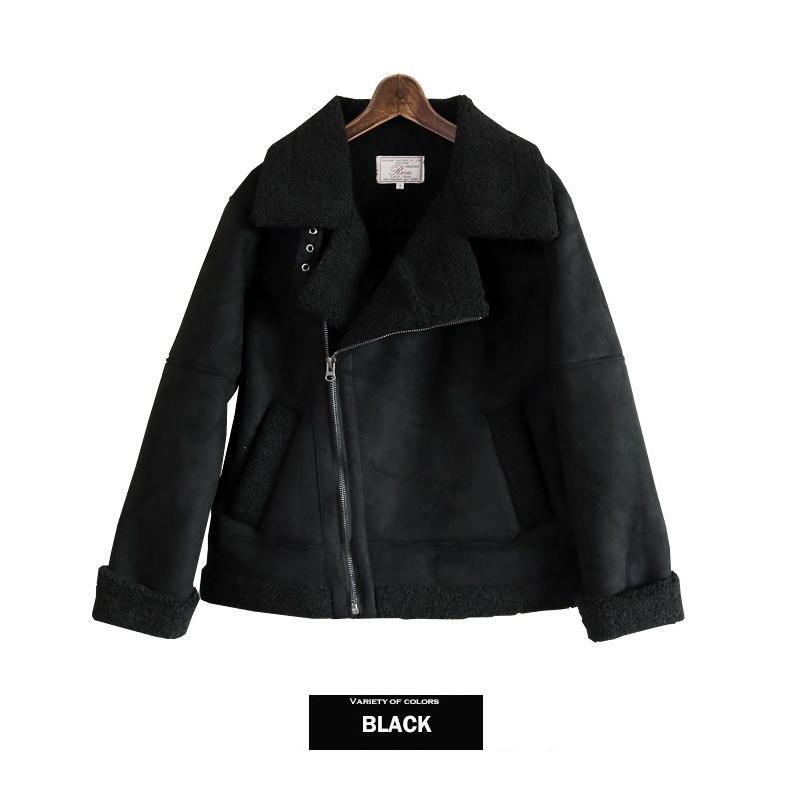 Revo. SALE フェイクムートン ダブル ライダース ジャケット メンズ 裏