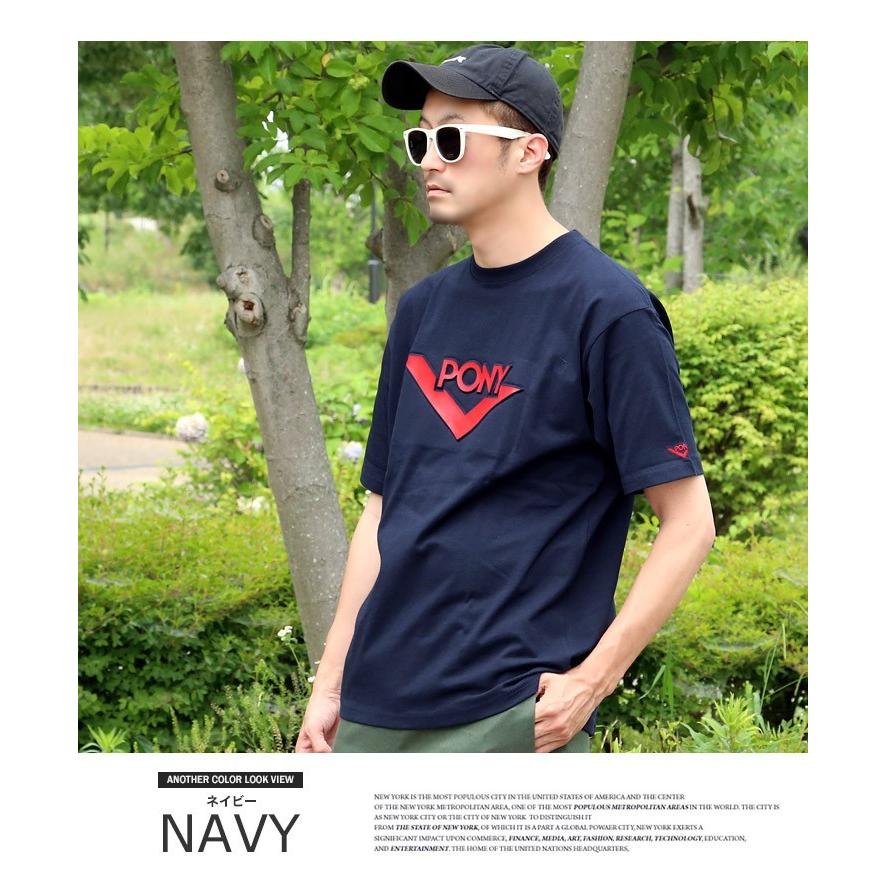 PONY（ポニー） PONY tシャツ メンズ ブランド ロゴ 3D エンボス