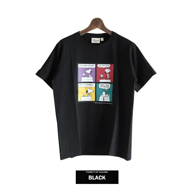 SALE tシャツ スヌーピー grn メンズ SNOOPY キャラクター 4コマ 