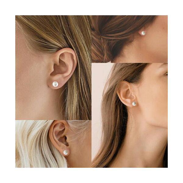 ★PL UNO Three color スリーカラー 淡水パール 一粒 ピアス 7〜８mm 強テリ  シルバー誕生日 ぽっきり シルバーポスト 真珠 |  | 01