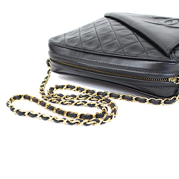 希少 CHANEL シャネル フリンジ マトラッセ ラムスキン ゴールド金具